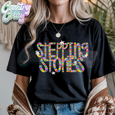 STEPPING STONES | Candy Stripe | T-Shirt-Country Gone Crazy-Country Gone Crazy