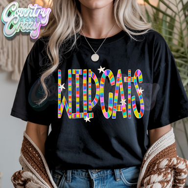 WILDCATS | Candy Stripe | T-Shirt-Country Gone Crazy-Country Gone Crazy