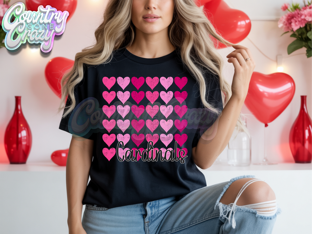 CARDINALS - LOVE STRUCK - T-SHIRT-Country Gone Crazy-Country Gone Crazy