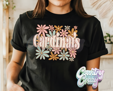 Cardinals • Blooming Boho • T-Shirt-Country Gone Crazy-Country Gone Crazy