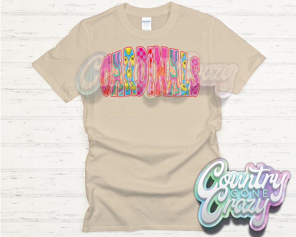CARDINALS // GOOD VIBES // T-Shirt-Country Gone Crazy-Country Gone Crazy