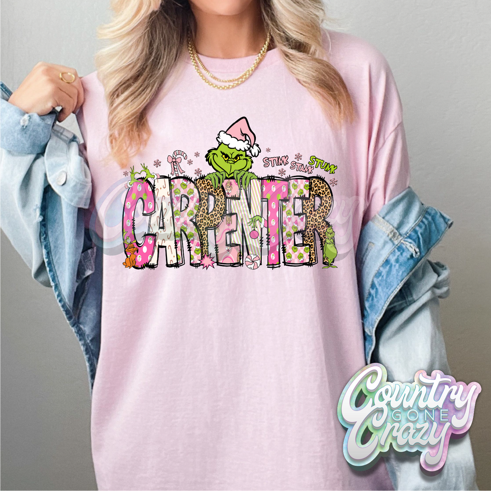 Carpenter - Pink Grinch - T-Shirt-Country Gone Crazy-Country Gone Crazy