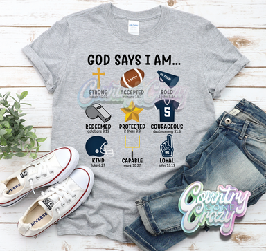 God Says I Am - Carver Stars - T-Shirt-Country Gone Crazy-Country Gone Crazy