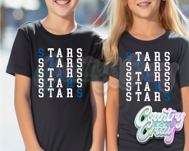 Stars • Royal • Stacked T-Shirt-Country Gone Crazy-Country Gone Crazy