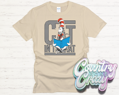 Cat In The Hat Checkered - T-Shirt-Country Gone Crazy-Country Gone Crazy
