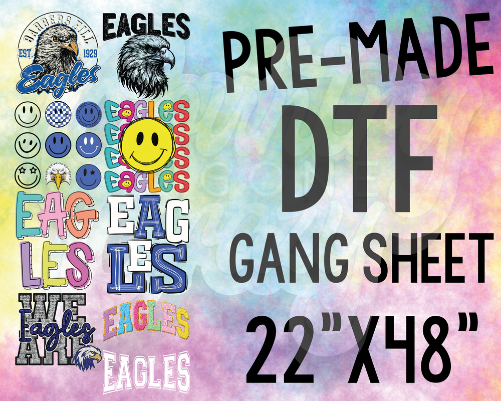 PRE-MADE GANG SHEET - BARBERS HILL - ADULT-Country Gone Crazy-Country Gone Crazy