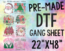 PRE-MADE GANG SHEET - CHRISTMAS - ADULT-Country Gone Crazy-Country Gone Crazy