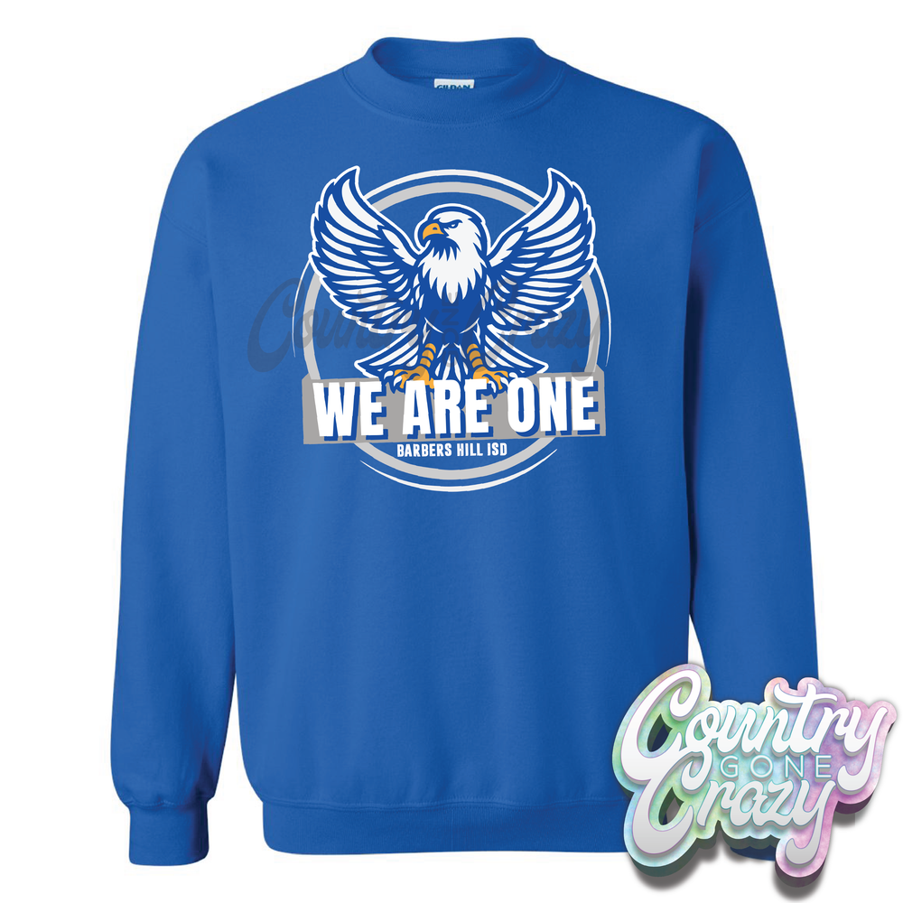 We Are One - CIRCLE - Royal - Long Sleeve T-Shirt-Country Gone Crazy-Country Gone Crazy