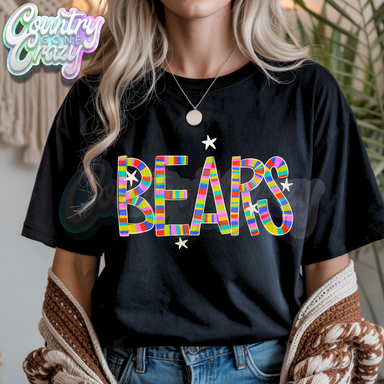 Bears | Candy Stripe | T-Shirt-Country Gone Crazy-Country Gone Crazy