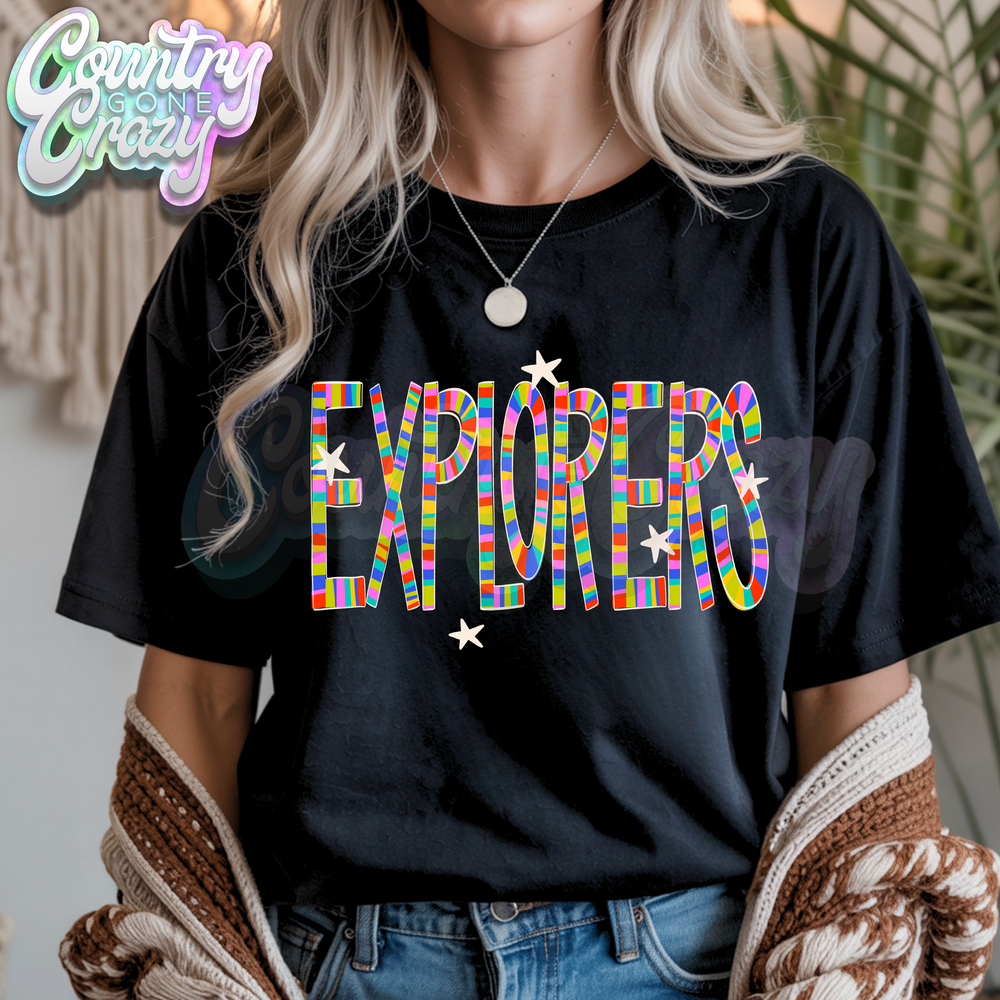 Explorers | Candy Stripe | T-Shirt-Country Gone Crazy-Country Gone Crazy