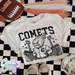 Comets ~ Letterman ~ Natural T-Shirt-Country Gone Crazy-Country Gone Crazy