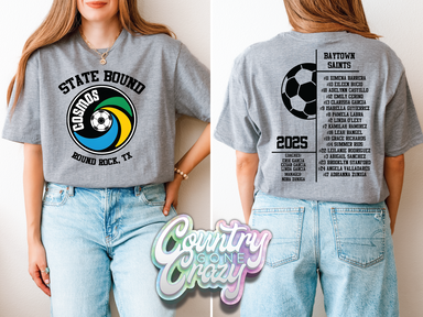 Cosmos Baytown Saints 2025 Roster T-Shirt -Dry Fit-Country Gone Crazy-Country Gone Crazy