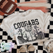 Cougars ~ Letterman ~ Natural T-Shirt-Country Gone Crazy-Country Gone Crazy
