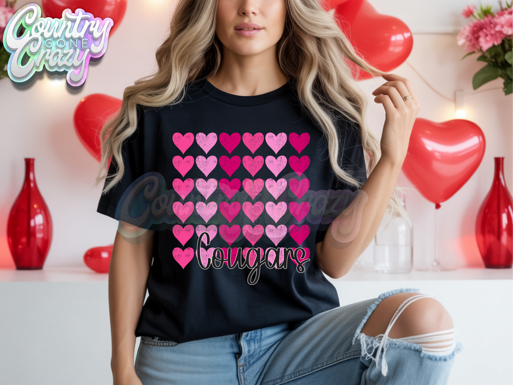 COUGARS - LOVE STRUCK - T-SHIRT-Country Gone Crazy-Country Gone Crazy