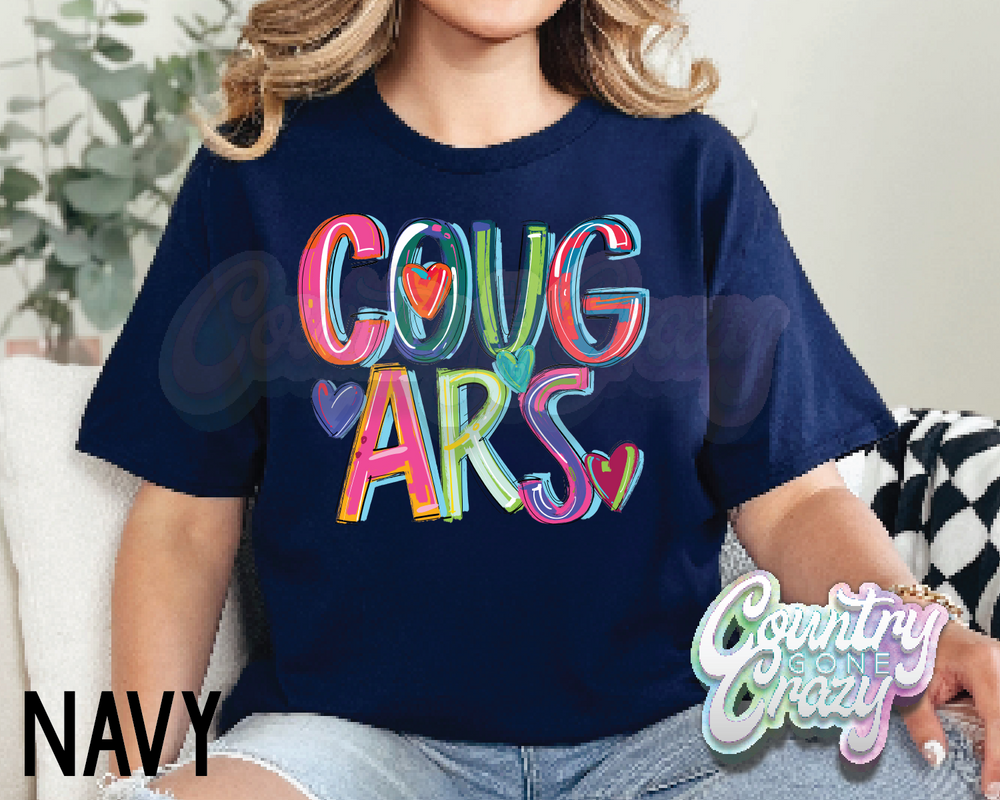 Cougars • Splash • T-Shirt-Country Gone Crazy-Country Gone Crazy