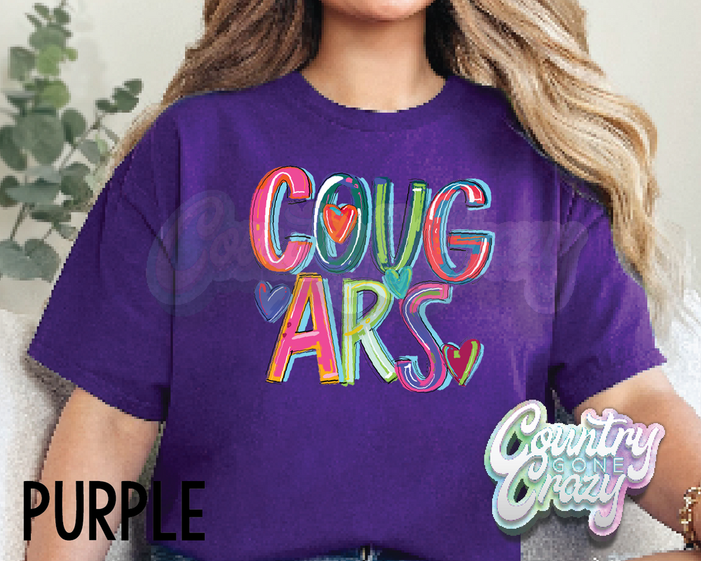 Cougars • Splash • T-Shirt-Country Gone Crazy-Country Gone Crazy