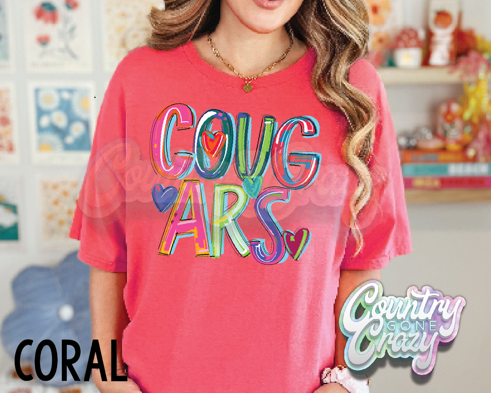 Cougars • Splash • T-Shirt-Country Gone Crazy-Country Gone Crazy