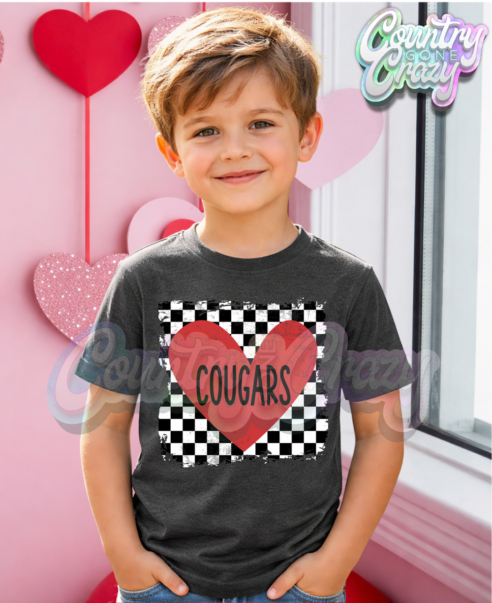 HEART OF A • COUGAR • T-Shirt-Country Gone Crazy-Country Gone Crazy