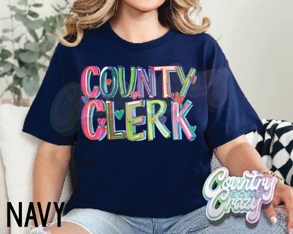 COUNTY CLERK • Splash • T-Shirt-Country Gone Crazy-Country Gone Crazy