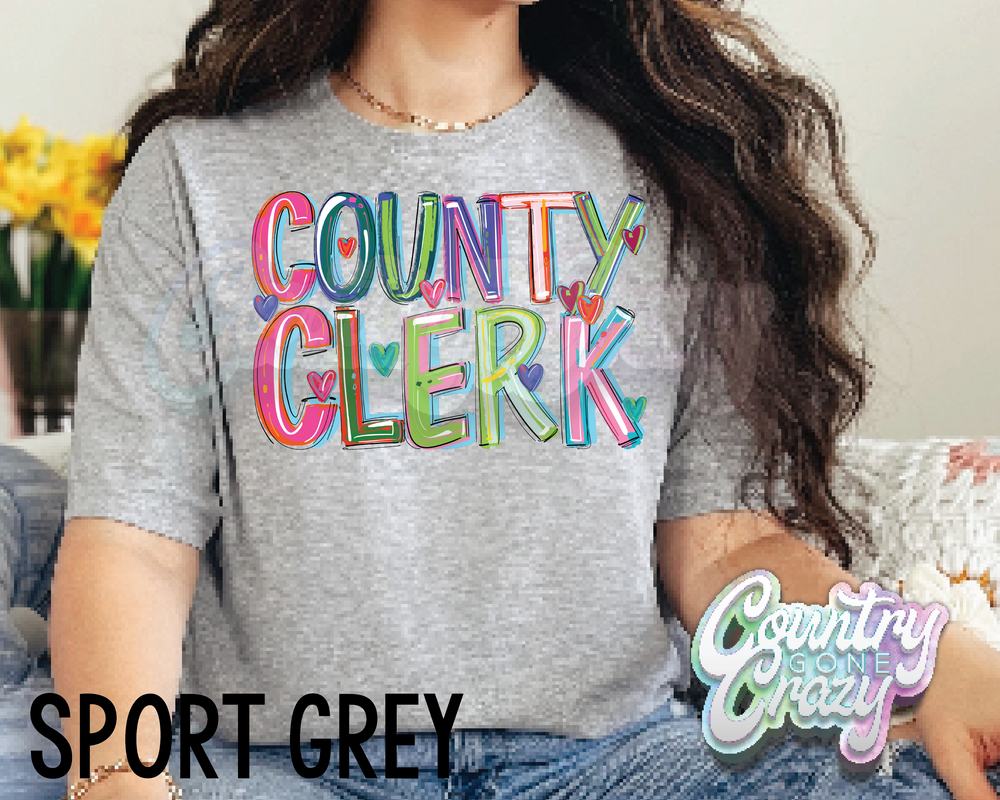 COUNTY CLERK • Splash • T-Shirt-Country Gone Crazy-Country Gone Crazy
