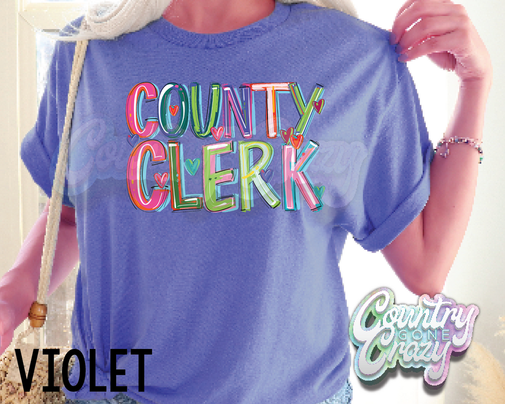 COUNTY CLERK • Splash • T-Shirt-Country Gone Crazy-Country Gone Crazy