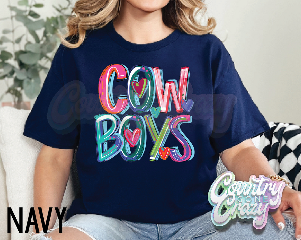 Cowboys • Splash • T-Shirt-Country Gone Crazy-Country Gone Crazy