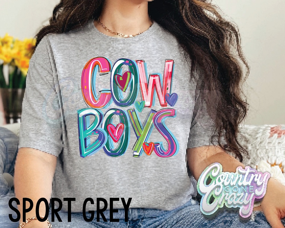 Cowboys • Splash • T-Shirt-Country Gone Crazy-Country Gone Crazy