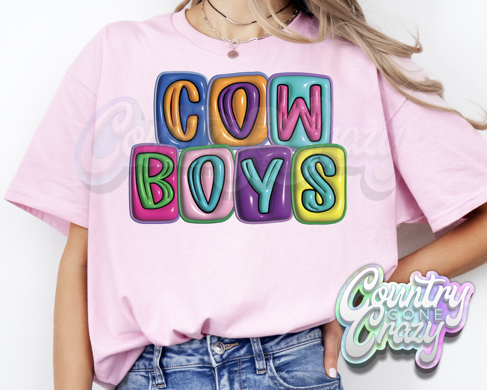 Cowboys •• Bubble •• T-Shirt-Country Gone Crazy-Country Gone Crazy