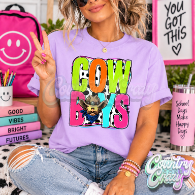 COWBOYS ** COLOR POP ** T-SHIRT-Country Gone Crazy-Country Gone Crazy