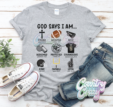God Says I Am - Crosby Church - T-Shirt-Country Gone Crazy-Country Gone Crazy