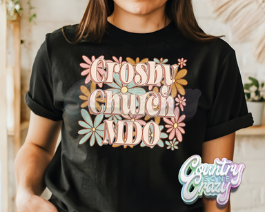 Crosby Church MDO • Blooming Boho • T-Shirt-Country Gone Crazy-Country Gone Crazy