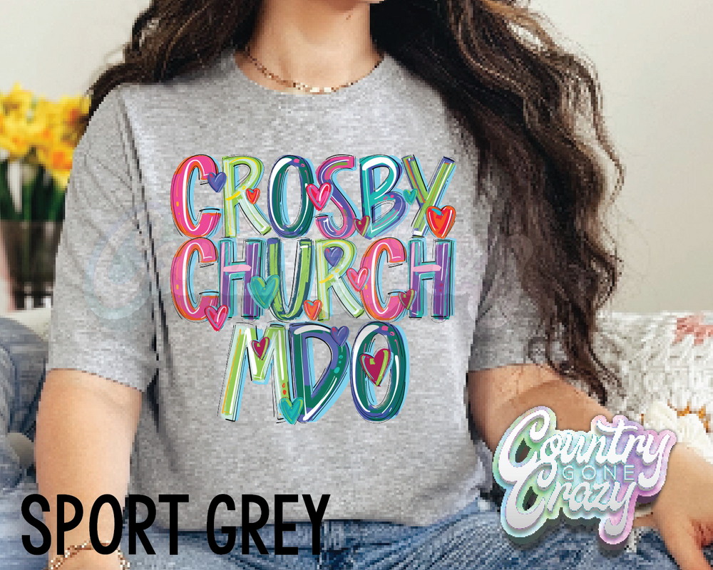 Crosby Church MDO • Splash • T-Shirt-Country Gone Crazy-Country Gone Crazy