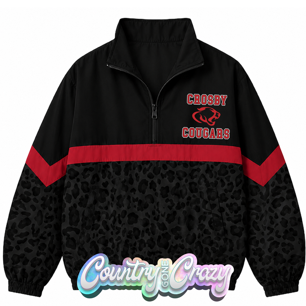 SCHOOL COLORS: RED/BLACK WINDBREAKER  // IN STOCK NOW