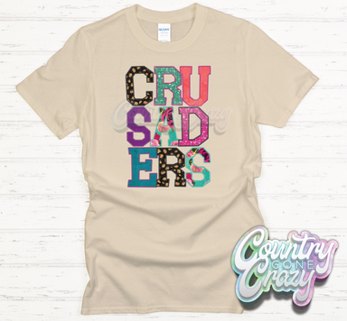 Crusaders Faux Applique T-Shirt-Country Gone Crazy-Country Gone Crazy
