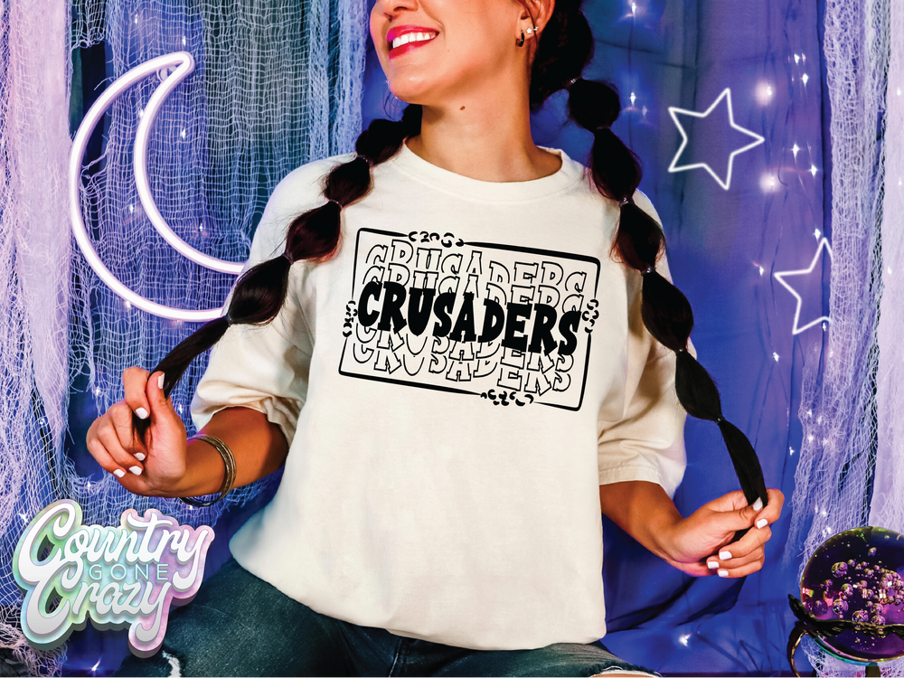 Crusaders ~ Leopard Ladder ~ Natural T-Shirt-Country Gone Crazy-Country Gone Crazy