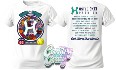 Road to the Show 2025 Roster Sublimation- Dry Fit-Country Gone Crazy-Country Gone Crazy