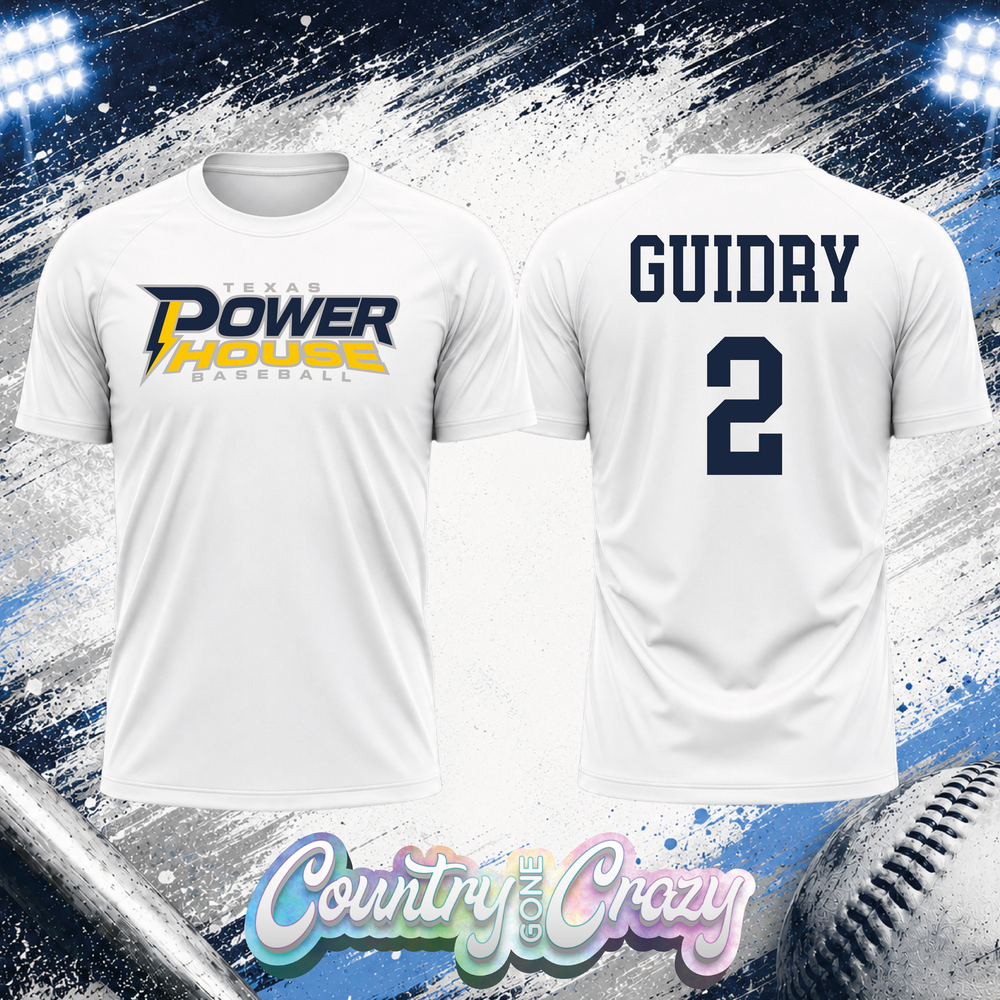 Texas Powerhouse Baseball - Dri Fit Shirt-Country Gone Crazy-Country Gone Crazy