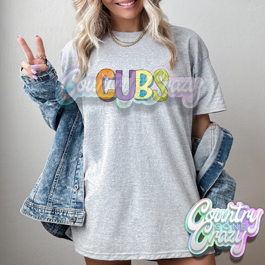 Cubs // Stripey // T-Shirt-Country Gone Crazy-Country Gone Crazy