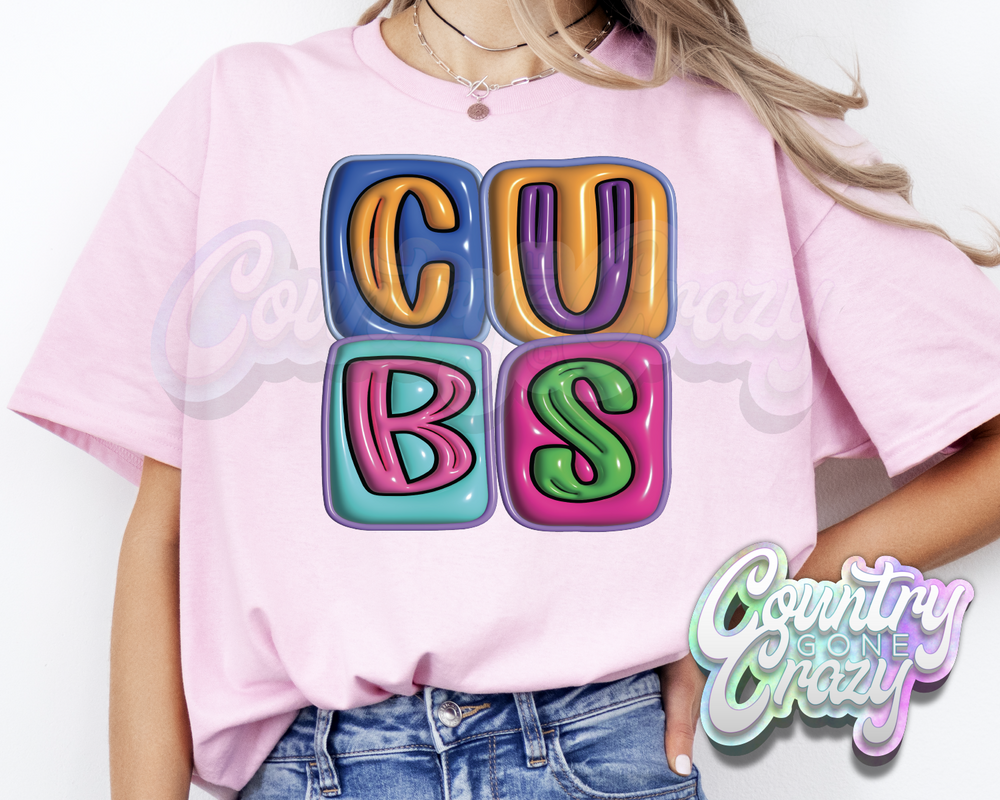 Cubs •• Bubble •• T-Shirt-Country Gone Crazy-Country Gone Crazy