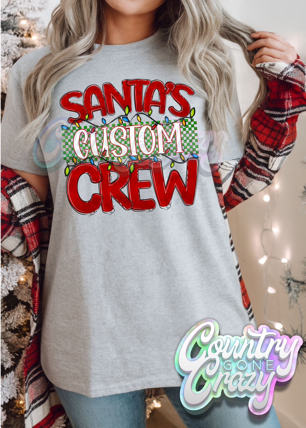 Custom • Santa's Crew • T-Shirt-Country Gone Crazy-Country Gone Crazy