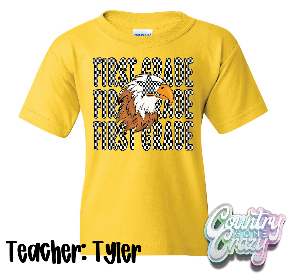 TEACHER: TYLER // ESS FIRST GRADE CLASS SHIRT-Gildan-Country Gone Crazy