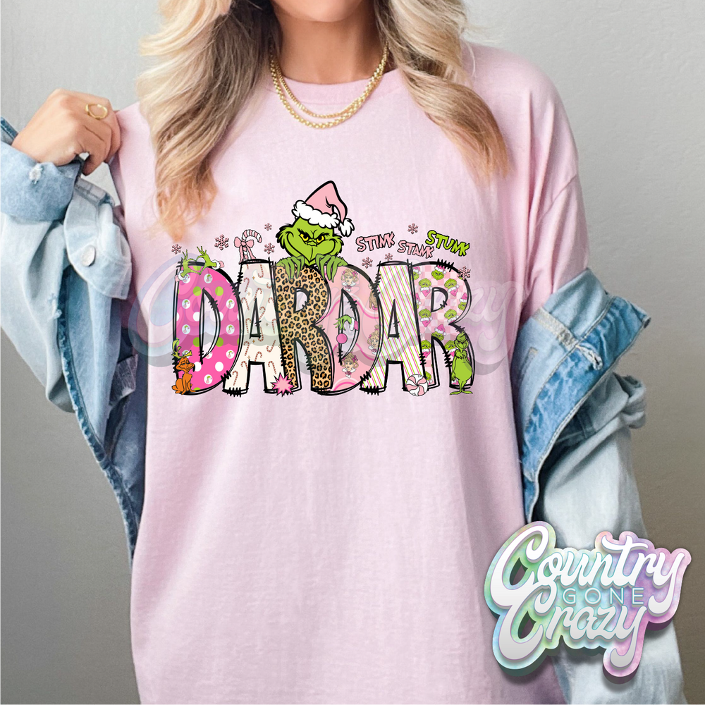 Dardar - Pink Grinch - T-Shirt-Country Gone Crazy-Country Gone Crazy