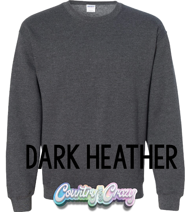 Youth Sweatshirt - Dark Heather-Gildan-Country Gone Crazy