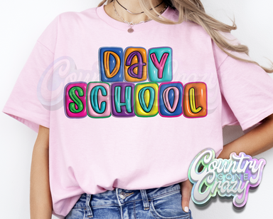 Day School •• Bubble •• T-Shirt-Country Gone Crazy-Country Gone Crazy