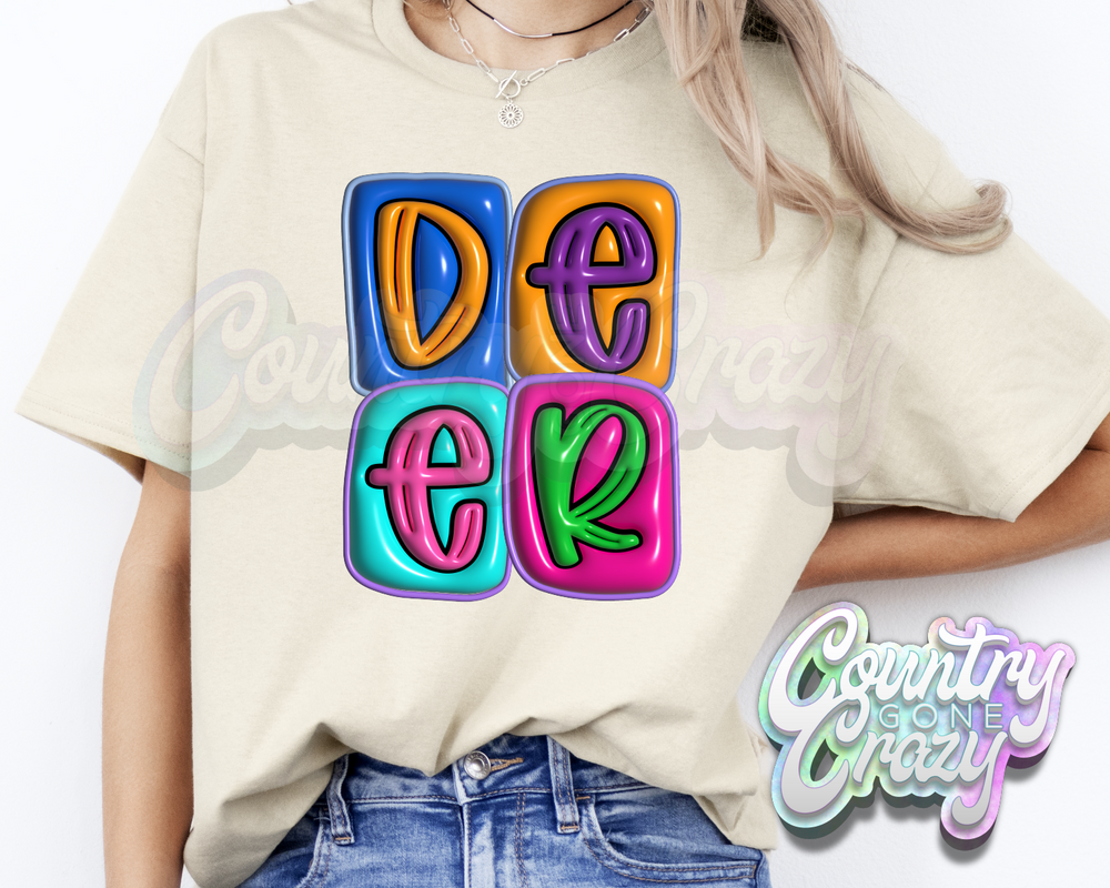 Deer •• Bubble •• T-Shirt-Country Gone Crazy-Country Gone Crazy