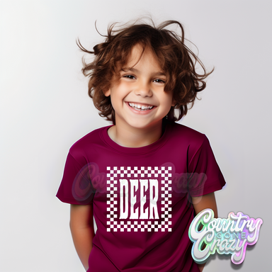 Deer - Check N Roll - T-Shirt-Country Gone Crazy-Country Gone Crazy