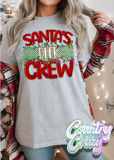 Deer • Santa's Crew • T-Shirt-Country Gone Crazy-Country Gone Crazy
