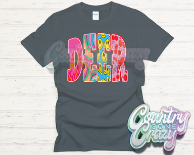 DEER // GOOD VIBES // T-Shirt-Country Gone Crazy-Country Gone Crazy
