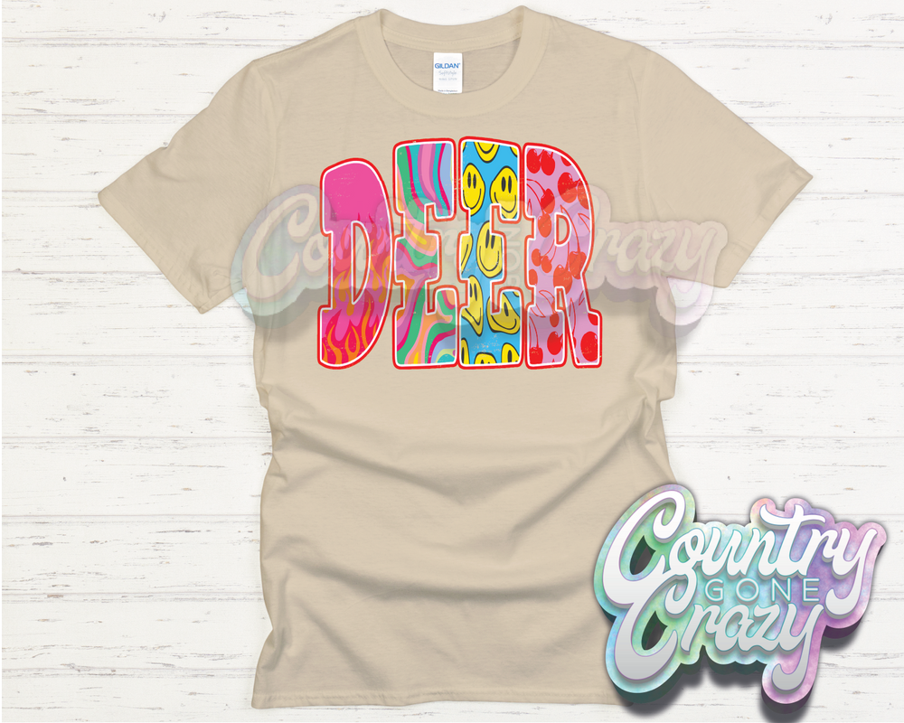 DEER // GOOD VIBES // T-Shirt-Country Gone Crazy-Country Gone Crazy