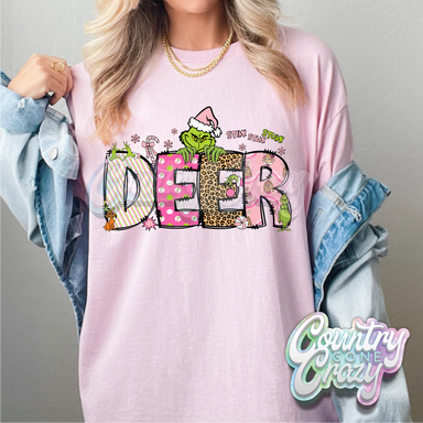 Deer - Pink Grinch - T-Shirt-Country Gone Crazy-Country Gone Crazy